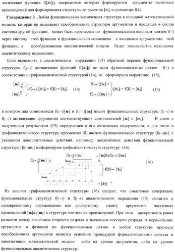 Функциональная структура умножителя, в котором входные аргументы имеют формат двоичной системы счисления f(2n), а выходные аргументы сформированы в формате позиционно-знаковой системы счисления f(+/-) (патент 2373563)