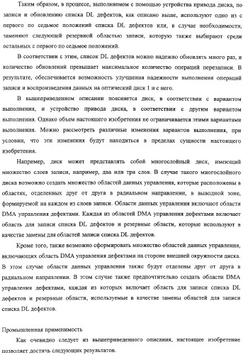 Дисковый носитель записи, способ записи и устройство привода диска (патент 2316828)