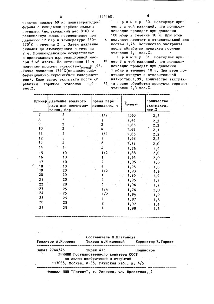 Способ получения полиэфирамидов (патент 1155160)