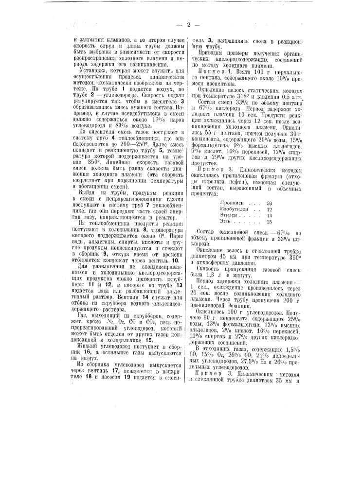 Способ получения кислородсодержащих органических веществ (патент 51180)