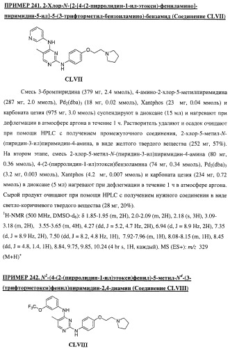 Би-арил-мета-пиримидиновые ингибиторы киназы (патент 2448959)