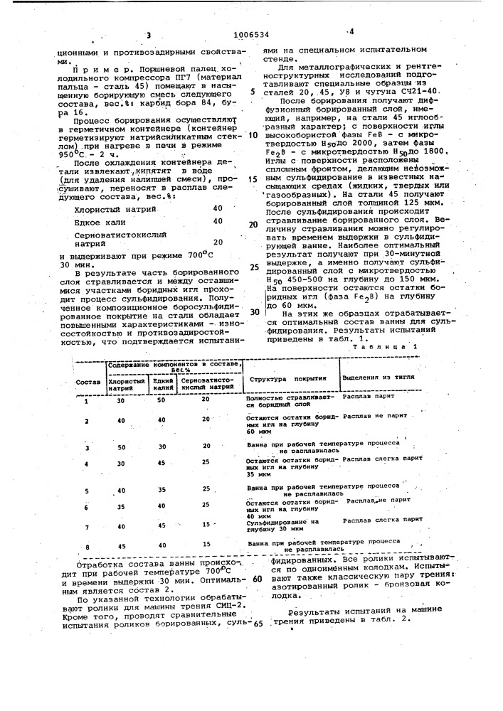 Способ химико-термической обработки (патент 1006534)