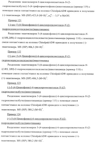 Производные пиридин-3-карбоксамида в качестве обратных агонистов св1 (патент 2404164)