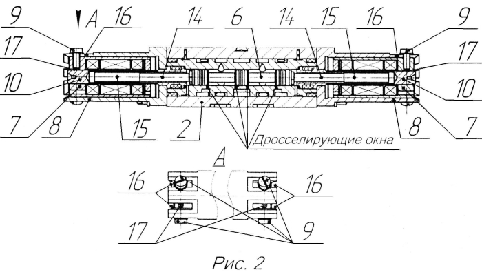 Двухканальный электрогидравлический усилитель мощности (патент 2553588)