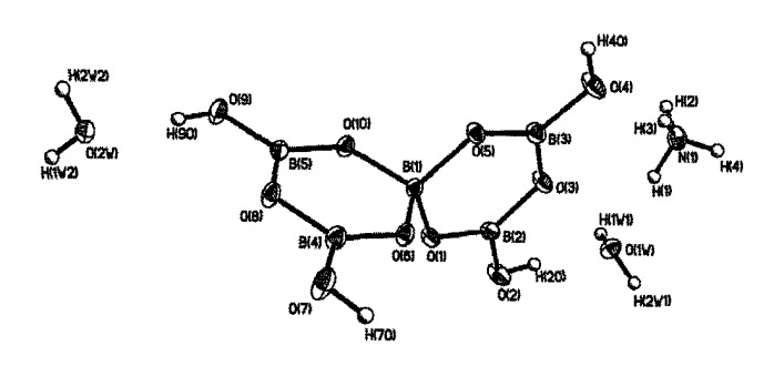 Тетрагидроксипентаборная кислота, ее производные и способ их получения (патент 2463250)