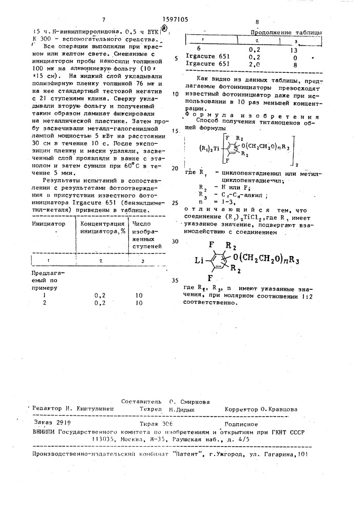 Способ получения титаноценов (патент 1597105)