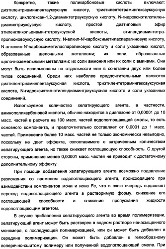 Водопоглощающий агент в виде частиц неправильной формы после измельчения (патент 2338754)