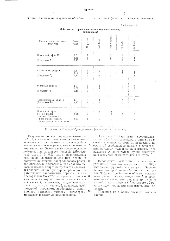 Гербицидное средство (патент 638237)