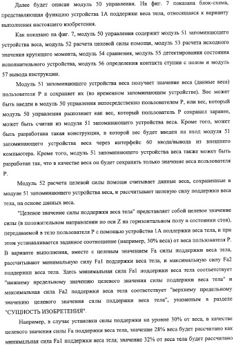 Устройство поддержки веса тела и программа поддержки веса тела (патент 2356524)