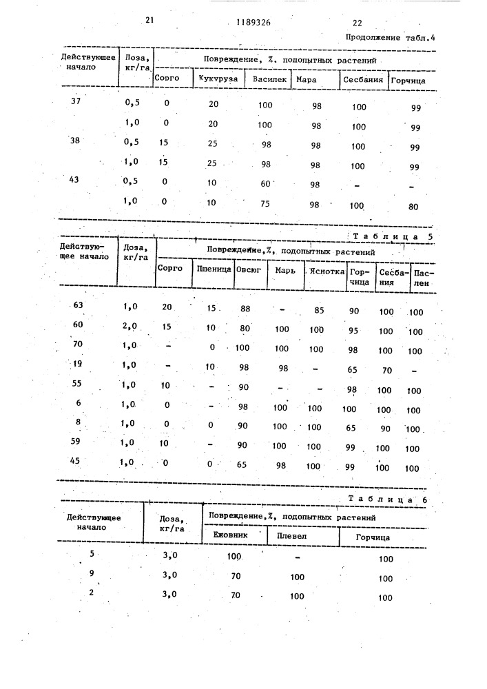 Гербицидное средство (его варианты) (патент 1189326)