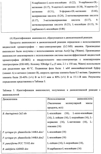 Способ получения гидроксилированной аминокислоты (варианты) и микроорганизм, трансформированный днк, кодирующей диоксигеназу (патент 2460779)