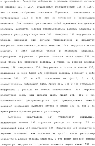 Способ и устройство для коррекции выходной информации в устройстве измерения расхода (патент 2320966)