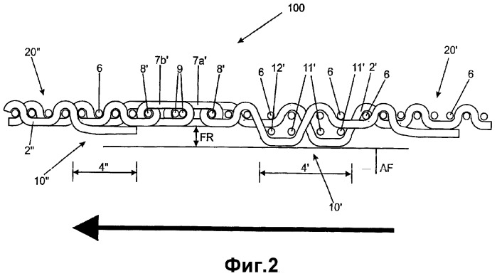 Тканое ленточное устройство (патент 2301857)
