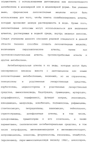 Способ очистки липопептида (варианты), антибиотическая композиция на основе очищенного липопептида (варианты) (патент 2311460)