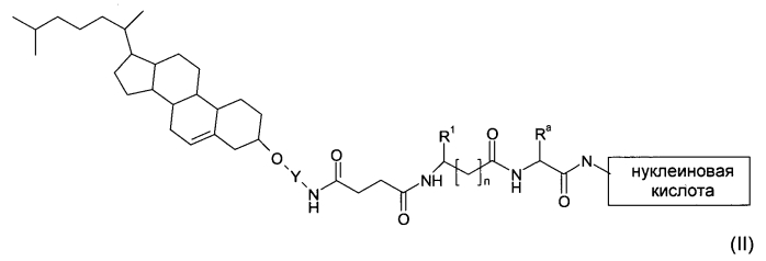 Низкомолекулярные конъюгаты для внутриклеточной доставки нуклеиновых кислот (патент 2582235)