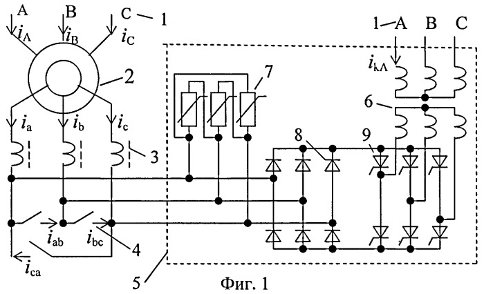 Принципиальная электрическая схема электродвигателя с фазным ротором