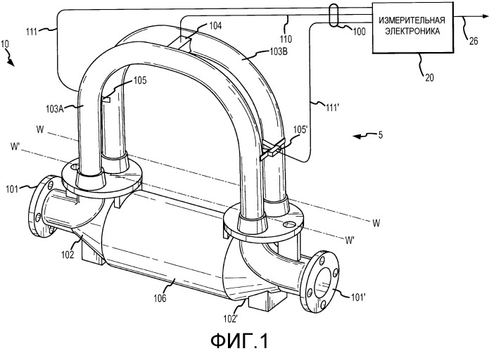 Способ и устройство для измерения параметра флюида в вибрационном измерителе (патент 2502962)