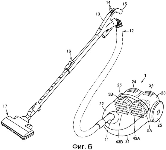 Электрический пылесос (патент 2424758)