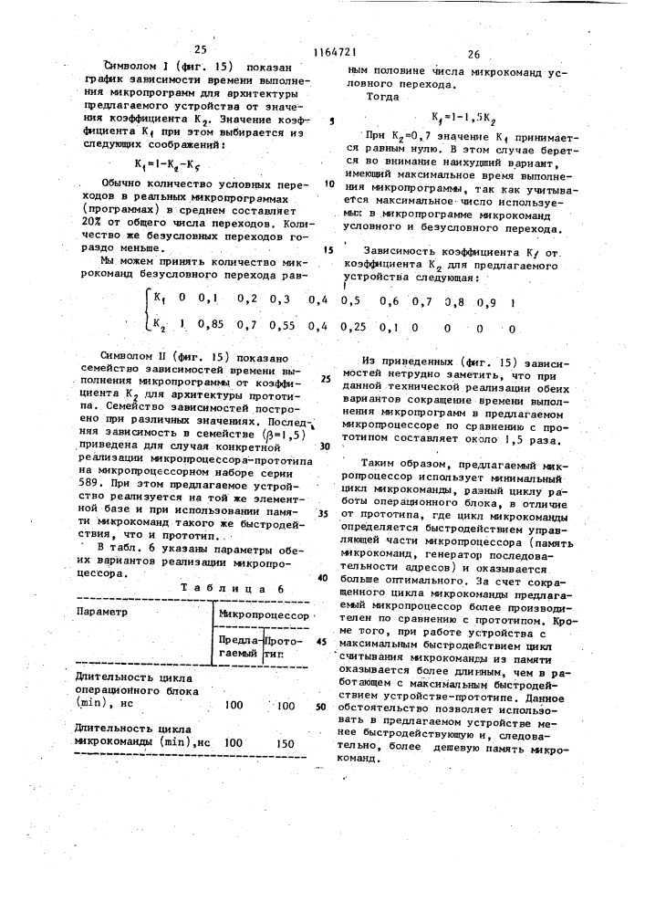 Микропроцессор (патент 1164721)