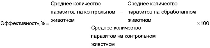 Паразитицидные композиции и способы их применения (патент 2302858)