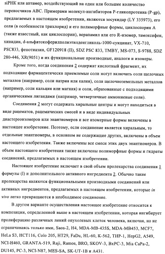 Комбинации, предназначенные для лечения заболеваний, включающих пролиферацию клеток (патент 2407532)