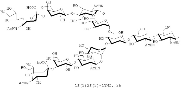 Пептид glp-1 с присоединенной олигосахаридной цепью (патент 2539829)