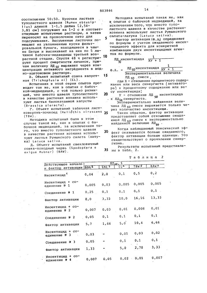 Инсектицидная композиция (патент 803846)