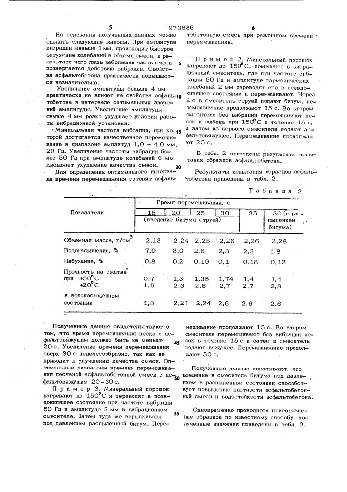 Способ приготовления асфальтобетонной смеси (патент 973686)