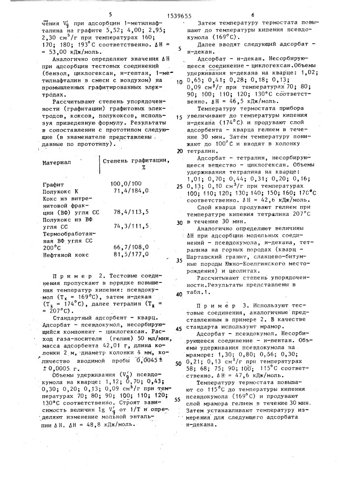 Способ определения структурных параметров зернистых материалов (патент 1539655)