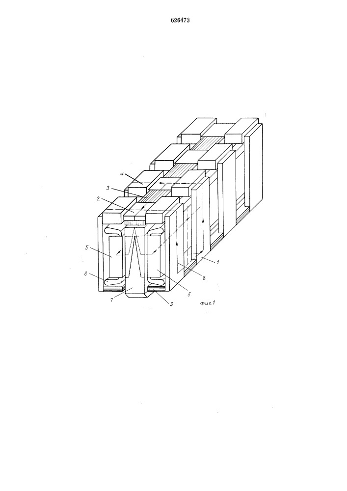 Линейный синхронный электродвигатель (патент 626473)