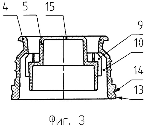 Комбинация предохранительной крышки и контейнера (патент 2296702)