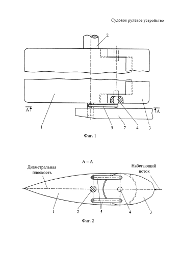 Судовое рулевое устройство (патент 2579454)
