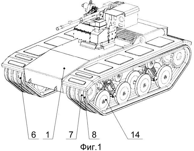Самодвижущаяся платформа робототехнического комплекса (патент 2583254)