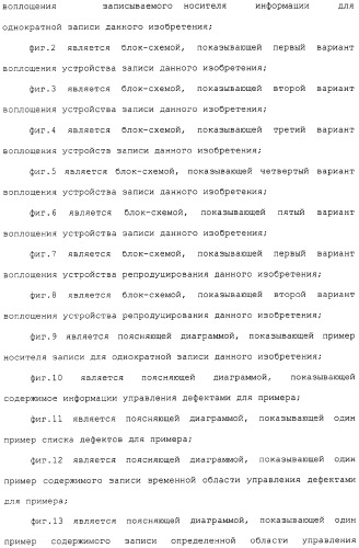 Носитель информации для однократной записи, записывающее устройство и способ для этого и устройство репродуцирования и способ для этого (патент 2307404)