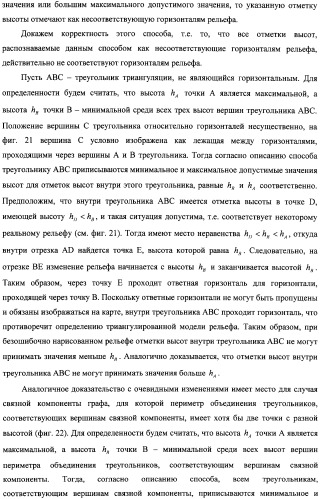 Способ распознавания форм рельефа местности по картине горизонталей (патент 2308086)