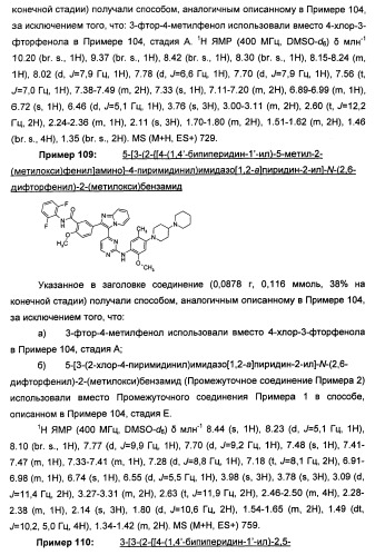 Имидазопиридиновые ингибиторы киназ (патент 2469036)