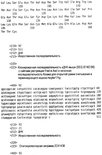 Новый лиганд рецептора цитокина zcytor17 (патент 2490276)