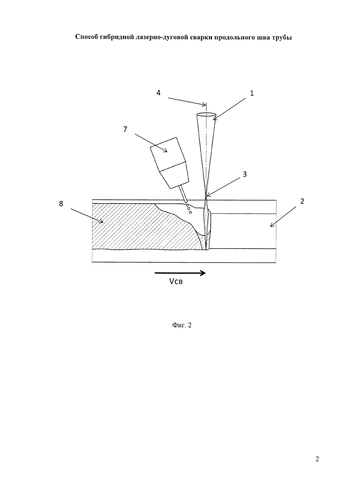 Способ гибридной лазерно-дуговой сварки продольного шва трубы (патент 2637035)