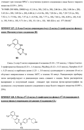 Би-арил-мета-пиримидиновые ингибиторы киназы (патент 2448959)