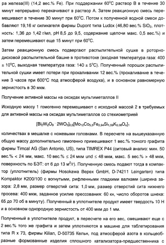 Способ длительного проведения гетерогенно катализированного частичного окисления в газовой фазе пропена в акриловую кислоту (патент 2374218)