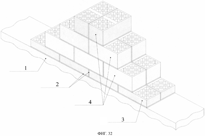 Строительная конструкция из блоков и способ ее возведения (патент 2557275)