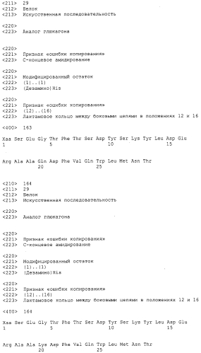 Основанные на амидах пролекарства пептидов глюкагонового надсемейства (патент 2550696)