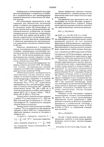 Неорганический люминофор с излучением в ик-области спектра (патент 2004566)