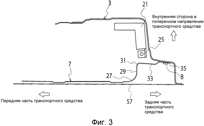 Конструкция двери транспортного средства (патент 2519165)