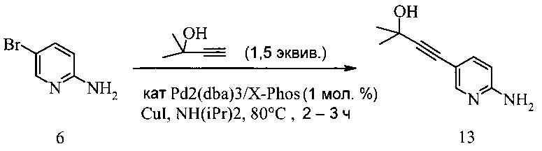 Способы получения 5-[2-[7-(трифторметил)-5-[4-(трифторметил)фенил]пиразоло[1,5-a]пиримидин-3-ил]этинил]-2-пиридинамина (патент 2630700)