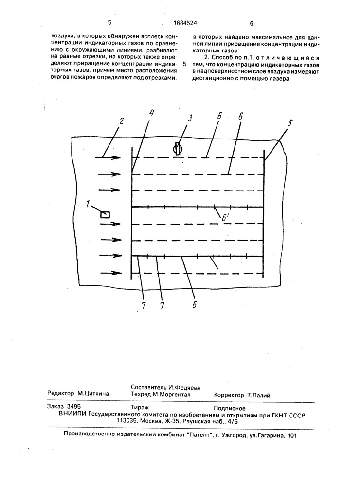 Способ локации очагов подземных пожаров (патент 1684524)