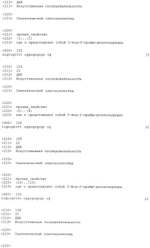 Cpg-олигонуклеотидные аналоги, содержащие гидрофобные т-аналоги с усиленной иммуностимулирующей активностью (патент 2477315)