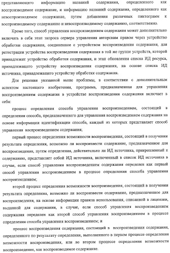 Устройство воспроизведения содержания, способы и программы управления воспроизведением содержания (патент 2310908)