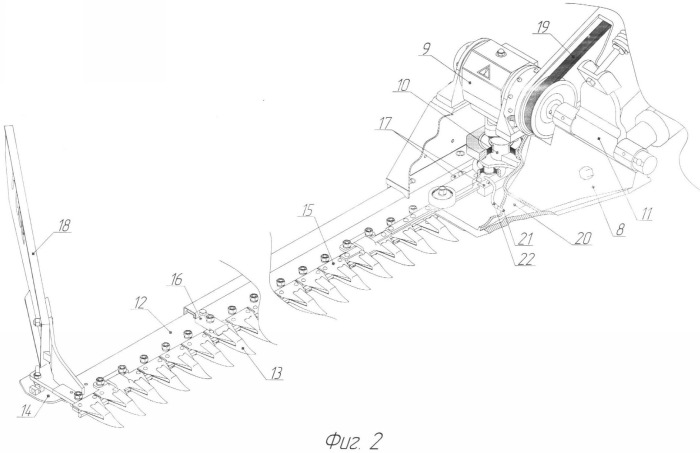 Сегментно-пальцевая косилка (патент 2366149)