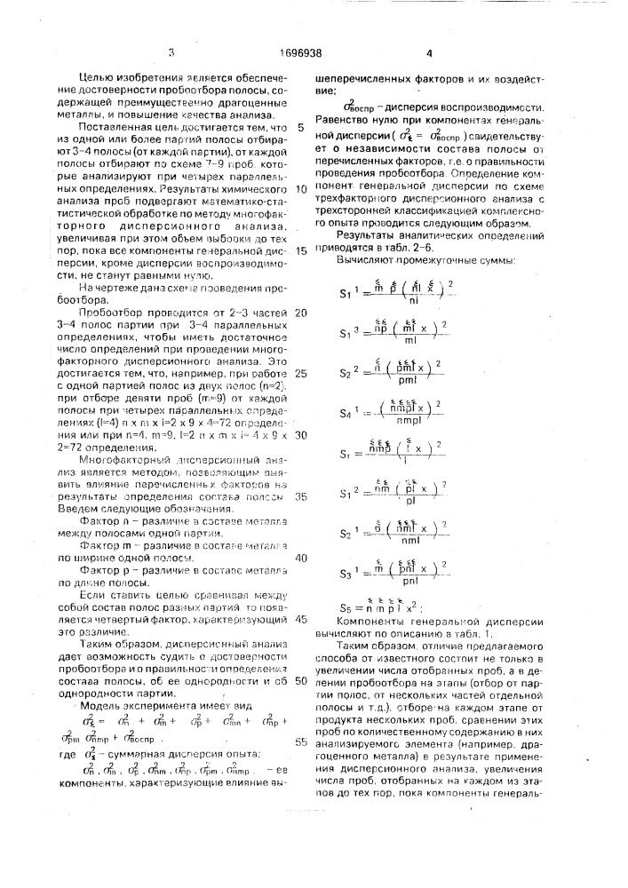 Способ определения содержания металла в партии полосы (патент 1696938)